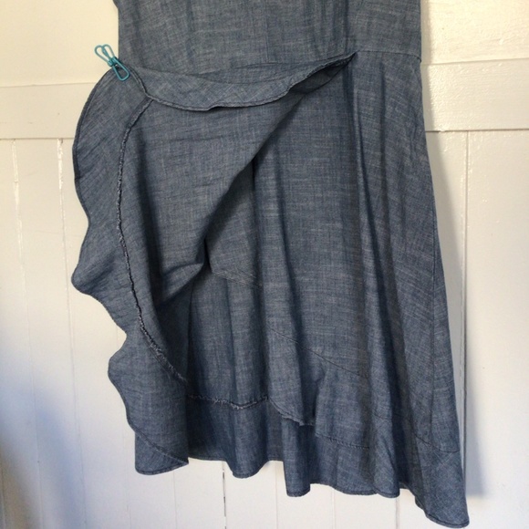 J. Crew Chambray Faux Wrap Dress, 12 - Picture 7 of 8